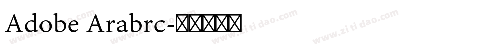 Adobe Arabrc字体转换